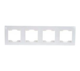 Вертикальная 4-местная рамка Volsten Violet V01-21-A42-M белая 9975 