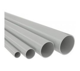 Труба DKC ПВХ, жёсткая, гладкая д.20мм, тяжёлая, 3м, цвет серый 63520 