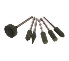 Насадки резиновые полировальные, мелкой зернистости, 6 шт. FIT IT 36923 