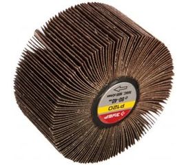 Круг веерный лепестковый (40х80 мм; Р120) Зубр 36604-120 