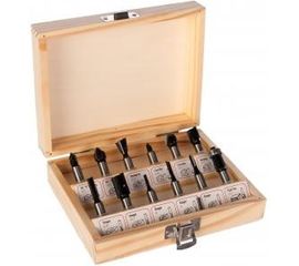 Набор фрез 1203 (12 шт; хвостовик 8 мм) по дереву Калибр 00000024857 