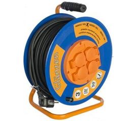 Силовой удлинитель на металлической катушке GLANZEN EB-50-010 