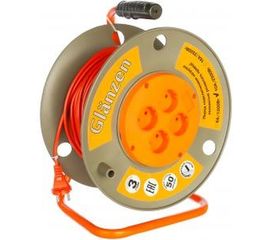 Силовой удлинитель на катушке GLANZEN EB-50-003 