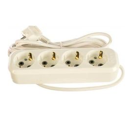 Сетевой удлинитель с заземлением 4-местный, 5м У4-Е LUX 4606400414759 