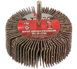 Круг лепестковый (80x30x6 мм; P40) для дрели MATRIX 74140 