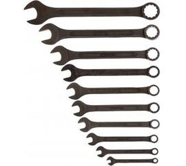 Набор комбинированных ключей, 6-22 мм, 10 шт., CrV, фосфатированные, ГОСТ 16983 СИБРТЕХ 15475 