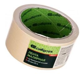 Малярная лента СИБРТЕХ 48 мм х 25 м на бумажной основе 88832 
