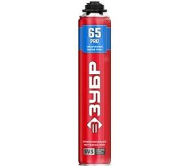 Монтажная пена ЗУБР PRO 65 850 мл с увеличенным выходом, пистолетная, всесезонная, SVS 41147_z01 