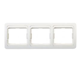 Рамка Smartbuy 3-местная горизонтальная белая Марс SBE-02w-00-FR-3 