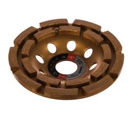 Чашка алмазная зачистная двухрядная (115х22.2 мм) MATRIX 72980 