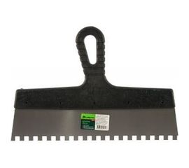 Шпатель из нержавеющей стали, 300 мм, зуб 8x8 мм, пластмассовая ручка СИБРТЕХ 85476 