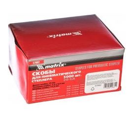 Скоба (5000 шт; 11.2х19 мм; 1.2х0.6 мм) для пневматического степлера MATRIX 57662 