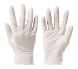 Виниловые неопудренные перчатки ЛАЙМА, белые, размер L, 50 пар 605011 