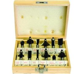 Набор фрез 1202 (12 шт; хвостовик 8 мм) по дереву Калибр 00000024856 