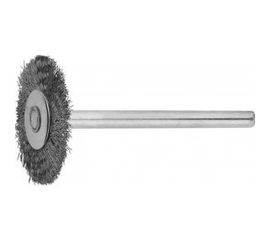 Радиальная щетка Зубр на шпильке из нержавеющей стали d 20x3.2 мм L 42 мм 35931 