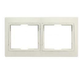 Рамка Smartbuy 2-местная горизонтальная бежевая Венера SBE-01i-00-FR-2 