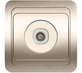 Телевизионная розетка Smartbuy 1-местная шампань 75Ом 5-862МГц Марс SBE-02c-S1-TV 