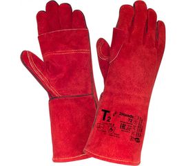 Усиленные краги сварщика 2Hands р-р 10,5, спилок КРС/хлопок, лен T2 