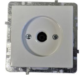 Розетка TV Nilson Selene проходной белый 23111032 