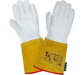 Краги сварщика 2Hands овечья кожа/спилок КРС/швы Kevlar Т30-11-ru Siberia 