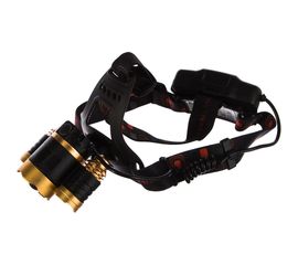 Аккумуляторный налобный фонарь Ultraflash E1333 3,7В, золото/черный 13903 