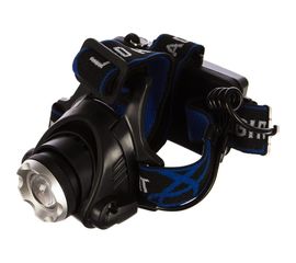 Налобный аккумуляторный фонарь Ultraflash E150 220В, черный, CREE 3Вт, фокус, 2 аккум. 18650, 3 режима 12188 