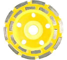 Чашка алмазная двухрядная (125х22.2 мм) для УШМ Biber 70711 тов-145431 