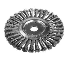Щетка ЭКСПЕРТ дисковая для УШМ (жгутированная проволока 0,5 мм, 175 мм, 22.2 мм) Зубр 35190-175_z01 