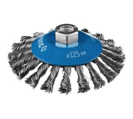 Щетка коническая (125 мм; М14; плетеные пучки стальной проволоки 0.5 мм) для УШМ 35269-125_z02 