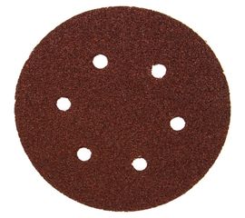 Лист шлифовальный (5 шт; 150 мм; 6 отверстий; Р40) для эксцентриковых шлифмашин REDVERG 6624191 