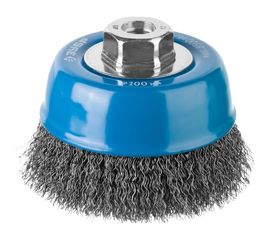 Щетка чашечная ПРОФЕССИОНАЛ (100 мм; М14; витая стальная проволока 0.3 мм) для УШМ ЗУБР 35261-100_z02 