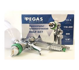 Краскопульт Pegas pneumatic HVLP827 сопло 2.0 мм 2725К 