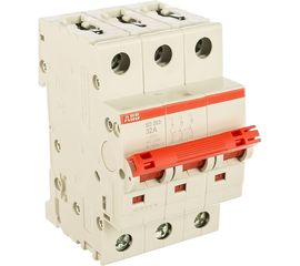 Рубильник ABB 3п SD203 32A рычаг красный 2CDD283101R0032 