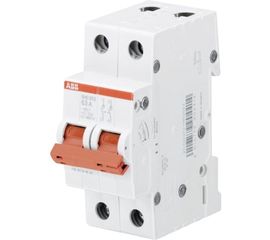 Рубильник ABB 2 полюса SD202/63 рычаг красный 2CDD282101R0063 