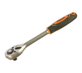 Трещотка 1/2 дюйма 45 зуба 255мм с двухкомпонентной ручкой AV Steel AV-528611 