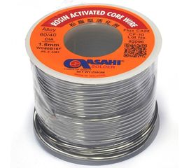 Припой (1.6 мм, 0.25 кг, Sn60/Pb40, СF10 флюс RA) ASAHI 00-00000076 