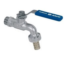 Садовый шаровый кран Arco рычаг 1/2х3/4 - латунь хромированная 00063250 