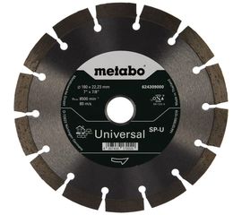 Круг алмазный универсальный для УШМ (180х22,2 мм) Metabo 624309000 