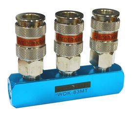 Разветвитель пневматический (1/4"; рапид EURO) WIEDERKRAFT WDK-83MT 
