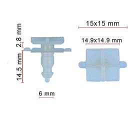 Клипса 50 шт AVERS 768826P010-50 