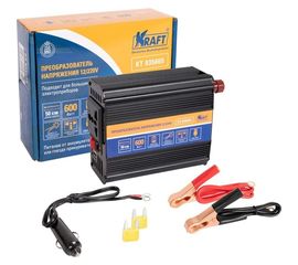 Автомобильный инвертор KRAFT 12/220 В, 600 Вт KT 835665 