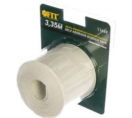 Лента бордюрная FIT IT самоклеющаяся, водостойкая, 40 мм х 40 мм х 3,35 м 11659 
