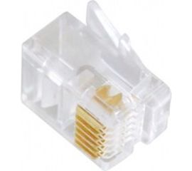 Телефонная вилка Cablexpert контакты 3m, 100 шт., RJ-12 MP-6p6c 