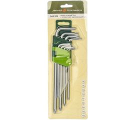 Набор длинных ключей TORX 9 шт с отверстием ДТ/40 Дело Техники 563592 
