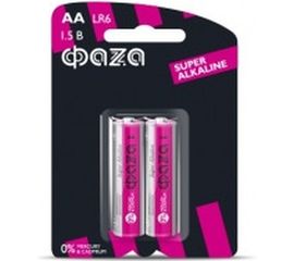 Алкалиновая батарейка ФАZА LR 6 Super Alkaline BL-2 2858443 