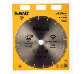 Диск алмазный сегментированный универсальный (230х22,2 мм) DeWALT DT 3731 