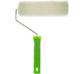 Валик СИБРТЕХ из натурального меха с ручкой, 200 мм, ворс 12 мм, D - 48 мм 80123 