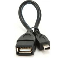 Кабель Cablexpert USB 2.0 OTG USB-AF/Mini-BM, 0.15м, пакет A-OTG-AFBM-002 