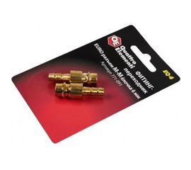 Фитинг-переходник EQ-6 (папа EURO - папа елочка 6 мм; 2 шт.) Quattro Elementi 771-091 