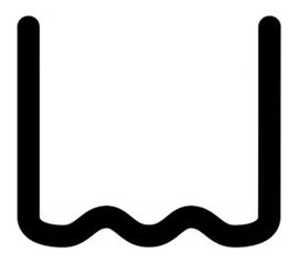 Скоба волнистая (100 шт; 0.8 мм) для ремонта пластика RedHotDot ST08001 